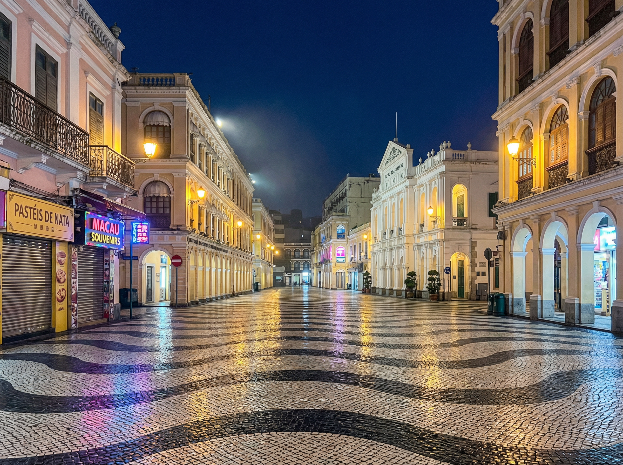 永利娱乐 - 澳门议事亭前地夜景