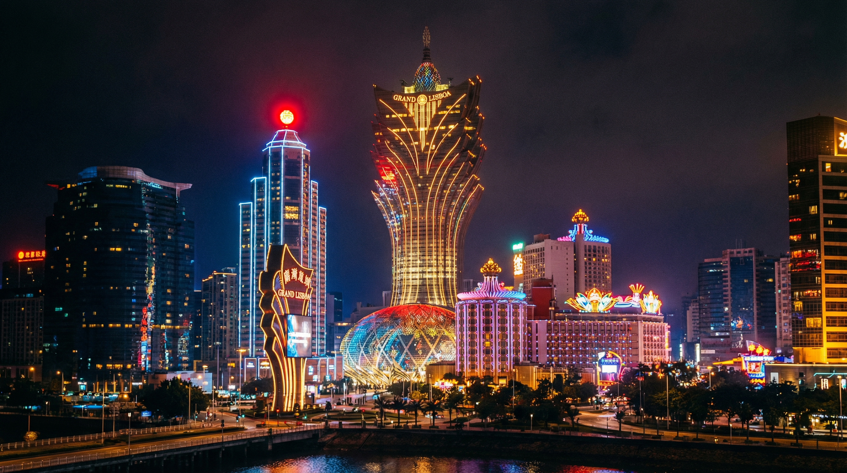 永利娱乐 - 澳门地标建筑夜景